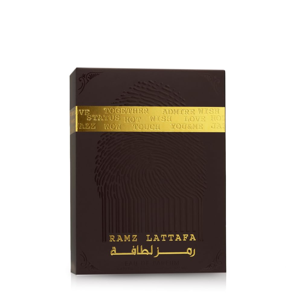 Lattafa Ramz Gold for Unisex Eau de Parfum Spray, 3.4 Ounce